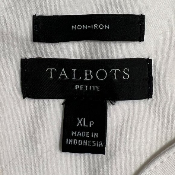 Talbots Petite Non-Iron Sleeveless Floral Print Top Women’s XLP White Multicolor - Picture 3 of 7